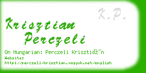 krisztian perczeli business card